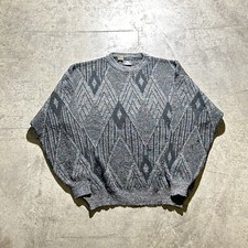 Vintage Made In Italy Kennington Wool / Acrylic Geometric Sweater Men  s Size Xl