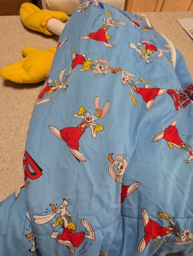 Vintage Disney Roger Rabbit Snug-Ums Sleeping Bag Child Stuffed Plush Pillow 46" - Picture 10 of 13