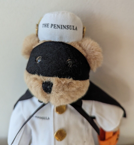 The Peninsula Teddy Bear Jointed Plush Halloween Stuffed Animal Bell Boy Porter - Picture 2 of 9