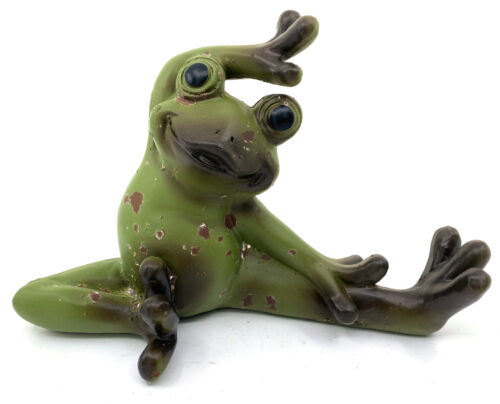 Yoga Frosch 3er Set - Zen Indoor Outdoor Garten Regal Figuren - Wohndeko - Bild 2 von 5