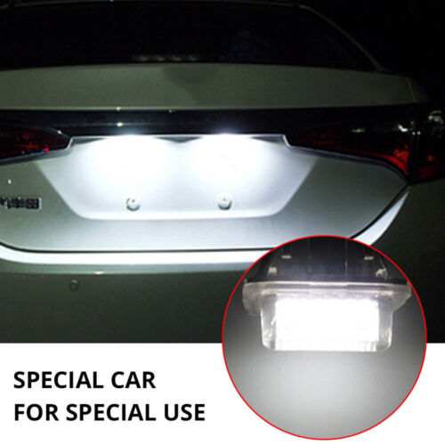 2 x 18 LED License Plate Light Lamp For Toyota Yaris Camry Vitz Prius corolla - Picture 4 of 9