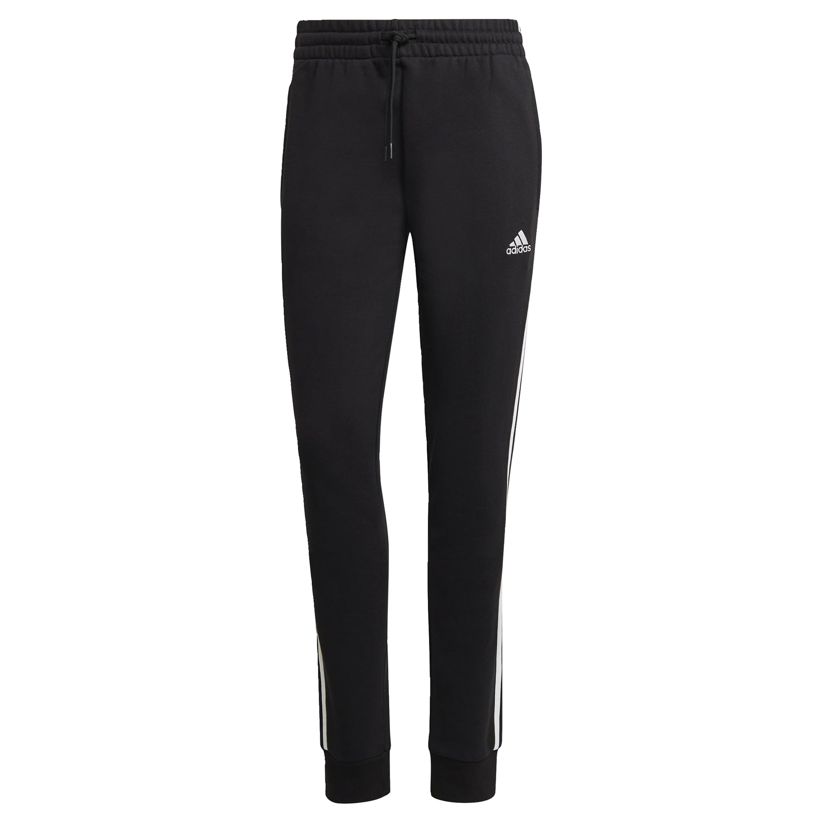 Adidas Essentials 3-Stripes Pantaloni Da Allenmento, Black/White, Xs