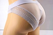 .VICTORIA S SECRET INCREDIBLE MESH LACE BIKINI PANTY L XL