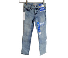 Girls Size 6 Slim Jordache Super Skinny Power Stretch Acid Wash Color Jeans