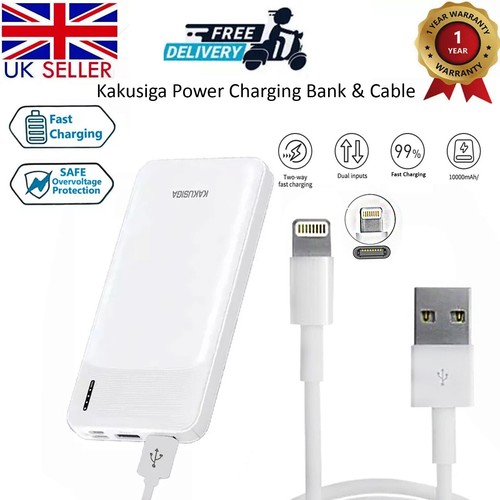 10000mAh Fast Power Potable Charging Bank Backup Battery & Cable For All iPhone - Picture 43 of 46