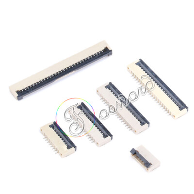 FFC/FPC Cable Connector 1.0mm Pitch Up Button Flip Contact For Flat Ribbon Cable