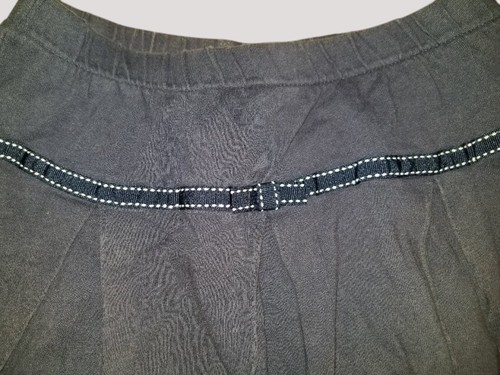 * GYMBOREE Navy Blue Ribbon Trim Pleated Skort Girls Size 12 - Picture 3 of 4