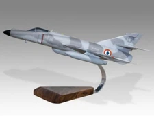 Dassault Super Etendard France Air Force Desk Wood Airplane Model Small 1/48