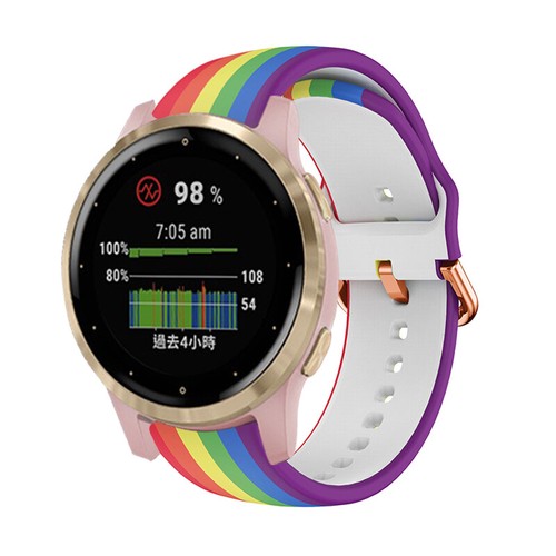 For Garmin Vivoactive 4S Band Color Silicone Strap Replacement Wristband - 第 16/23 張圖片