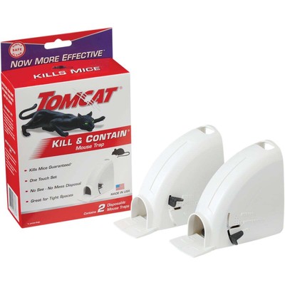 TOMCAT Kill & Contain Mechanical Mouse Traps (2-Pack) 0360630 Tomcat 0360630