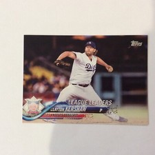 2018 Topps #2 Clayton Kershaw Los Angeles Dodgers NL LL Wins