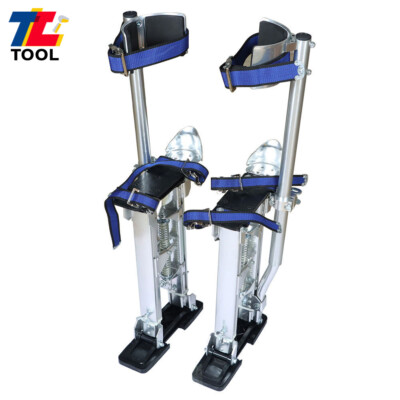 #ad 24 Inch 40 Inch Silver Aluminum Alloy Stilts Drywall Stilts Tools $76.62