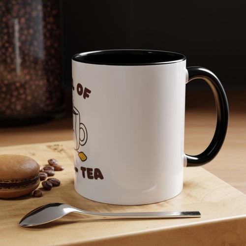 Funny Accent Coffee Mug – "Full of Anxie-Tea" – Gift for Tea Lovers, Humor - Picture 5 of 33