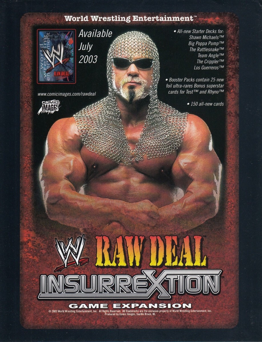 WRESTLING WWE CCG RAW DEAL INSURREXTION 2003 PROMO PROMOTIONAL