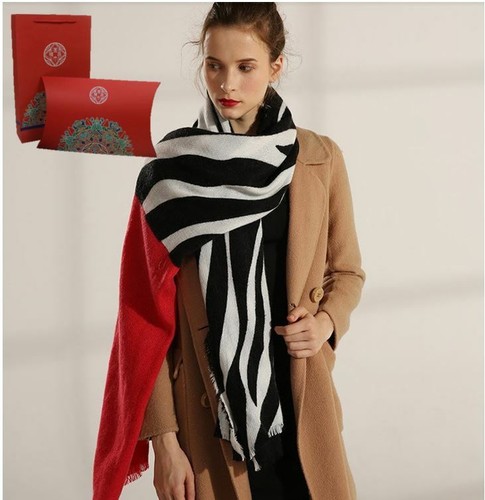 Stylish Winter Scarves Pashmina Cashmere Warm Thick Shawls in a Gift Box/Bag - Picture 38 of 59
