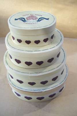 Decorative Set Of 4 Friendship Warms The Heart Stacking Nesting