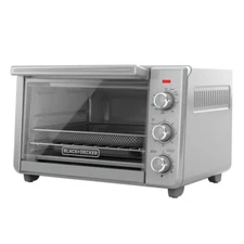 BLACK+DECKER Crisp 'N Bake Air Fry 6-Slice Toaster Oven - Silver (TO3217SS)