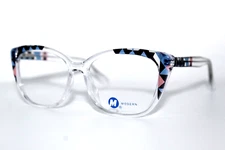 NEW MODERN OPTICAL MACIE CRYSTAL BLUE AUTHENTIC EYEGLASSES FRAMES 53-16-145MM