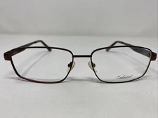 Enhance Eyeglasses Frame 3858 BROWN/GOLD 63-17-150 Full Rim Metal OU37