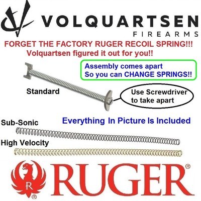 #ad #ad VOLQUARTSEN VS3 Mark 1 2 3 4 Recoil Spring Assembly Ruger MK IV 22 45 LITE VC3RS $29.99