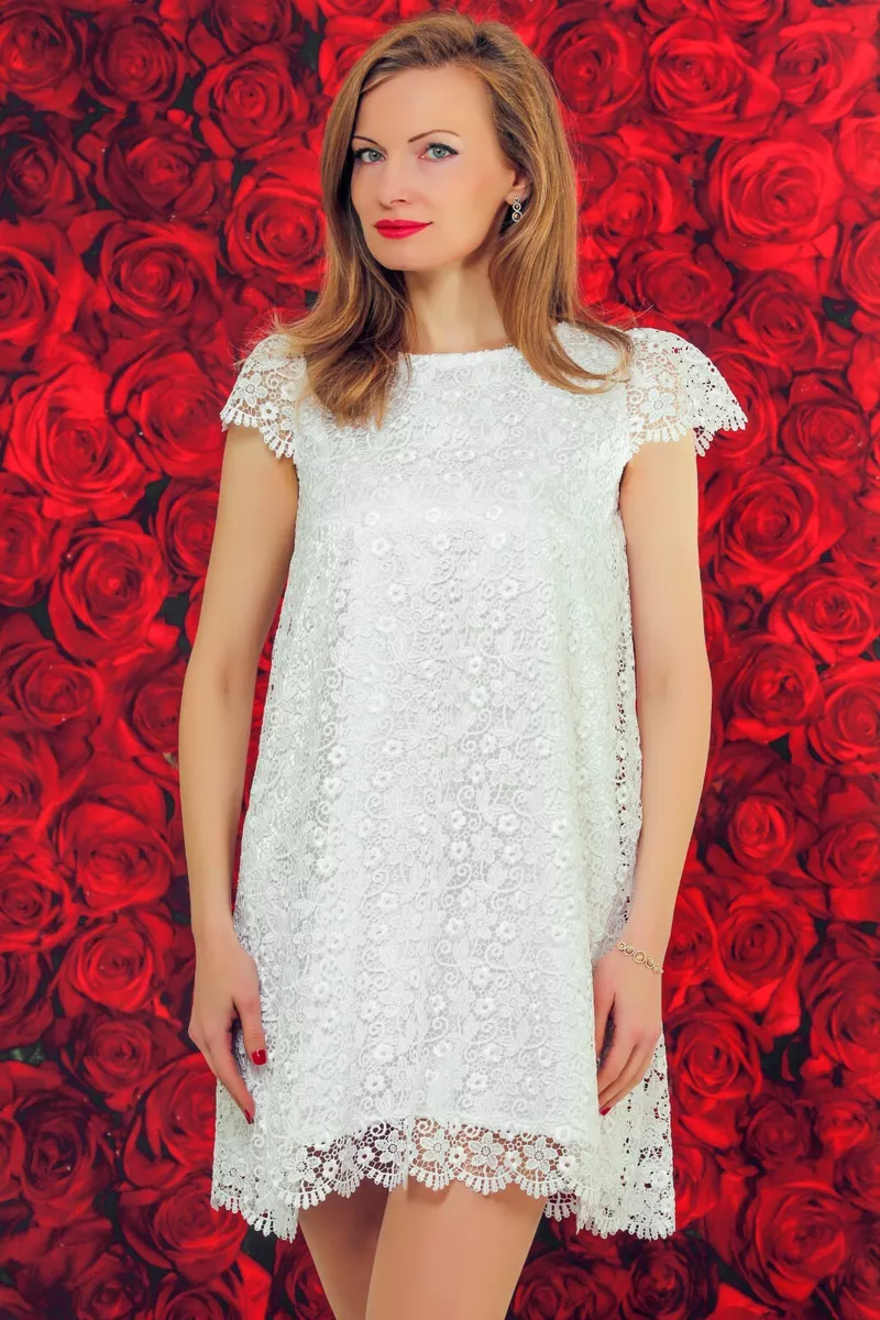White color party dress sales