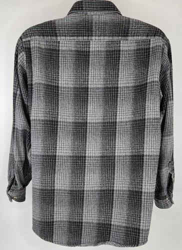 Caterpillar Shirt Heavy No Size Tag See Measurements Plaid Very Soft Flannel - Picture 2 of 5