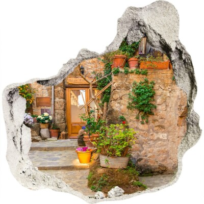 Eine Charmante Straße 125x125 cm Wandtattoo Selbstklebender Aufkleber Wanddeko