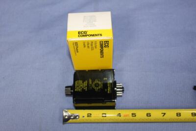 Phillips ECG RLY4343L DPDT Relay Adj Time Delay On Release  24VDC Coil Octal