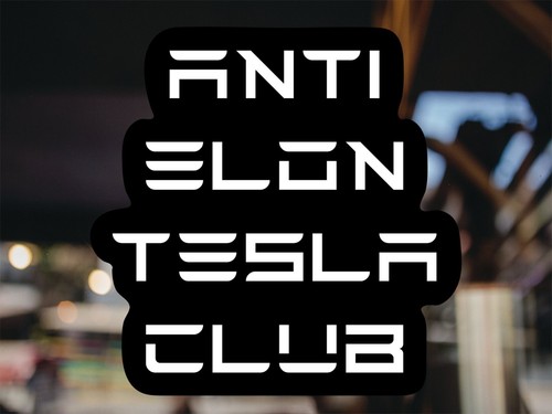 ANTI ELON TESLA OWNERS CLUB 2 PACK BUMPER STICKERS CRAZY MUSK MODEL 5-INCH - Picture 2 of 9