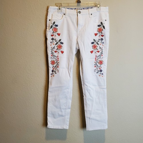 Embroidered Jeans Size 8P | eBay