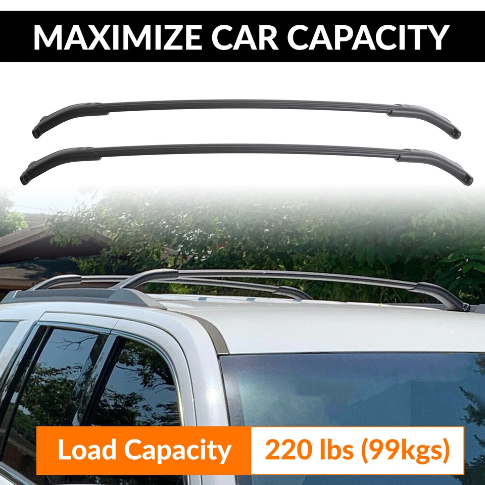 Barra transversal de techo para Chevy Tahoe Suburban GMC Yukon XL Escalade 2015-2020 Foto 3 de 4