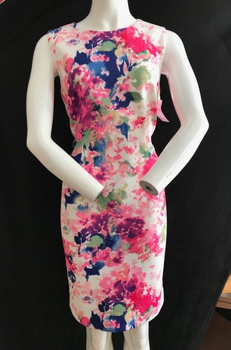BNWT DKNY Pink Floral Printed Scuba 