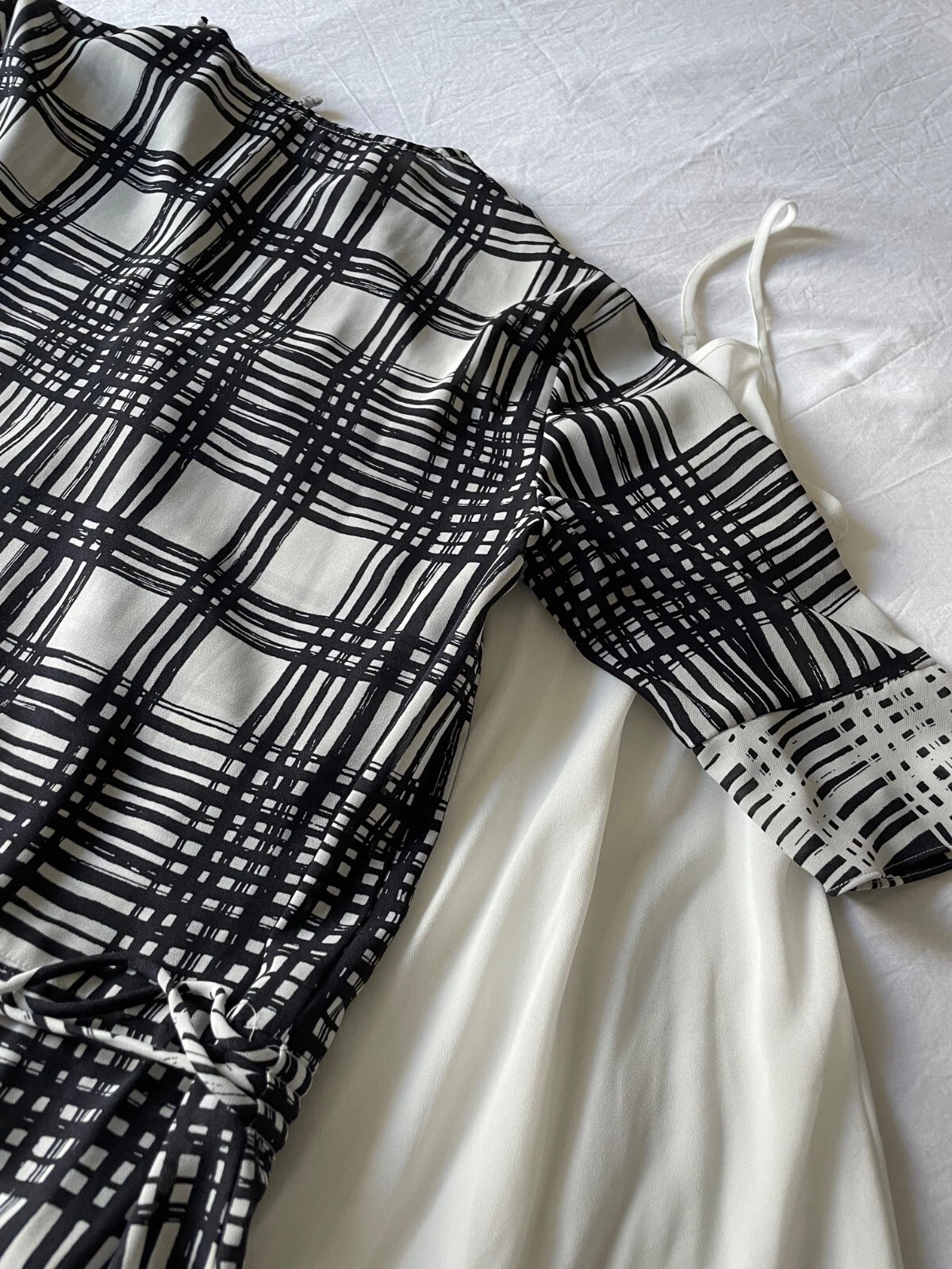 Abito da lavoro a scacchi Reiss nello stile di Alexander McQueen (taglia 8)