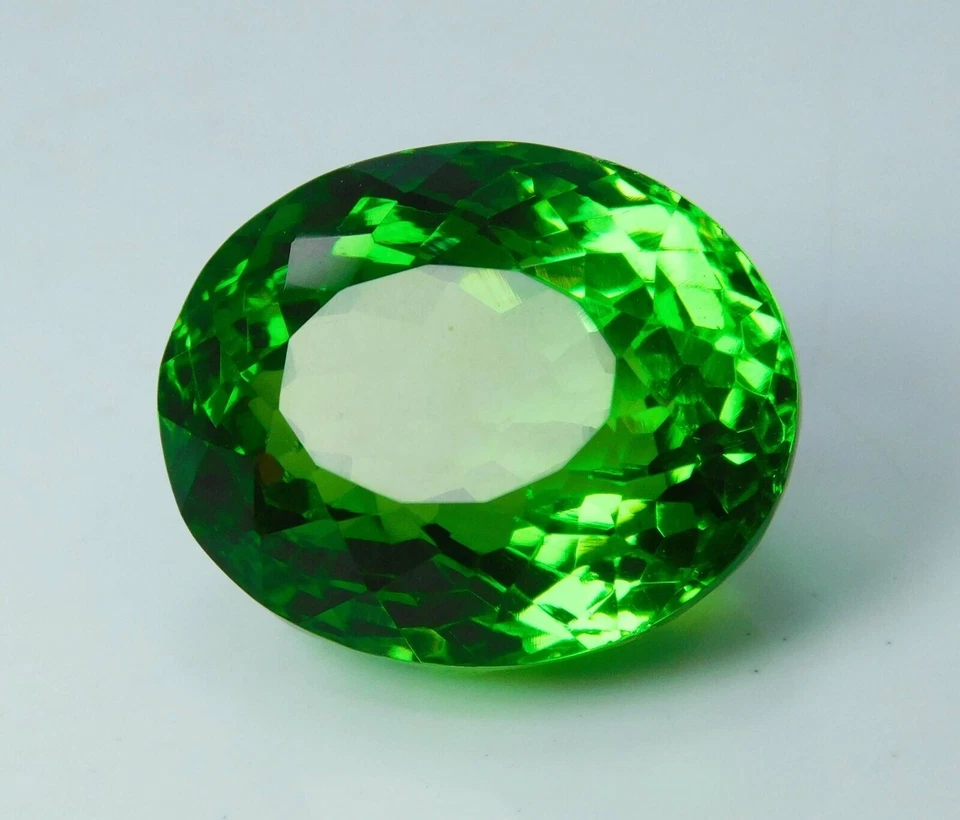 79.05 Carat Oval Cut Green Peridot Faceted AAA+ Loose Gemstone Gift for Birthday - Image 2 of 4