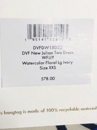 New $578 DIANE VON FURSTENBERG Julian Floral Silk-jersey Mini Wrap Dress XXS - Picture 7 of 9