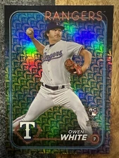 OWEN WHITE RC Parallel 2024 Topps Series 1 #5 Easter Holiday Foil Rangers