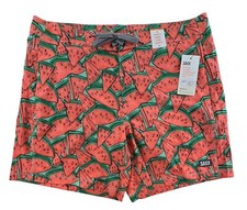 Saxx Men's Betawave 17" with Built-in Pouch Support Short, MEGA MELON, 36