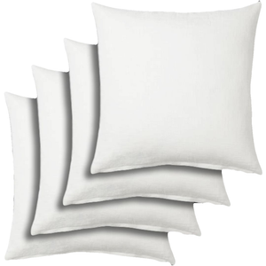 24x24 Pillow Insert Set Of 4 Decorative Euro Sham Insert White