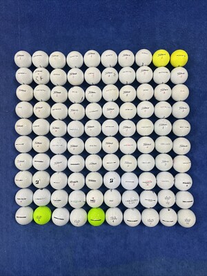 100 Titleist/Vice/Bridgestone Misc Models Light Scuffed Used Golf Ball FREE SHIP