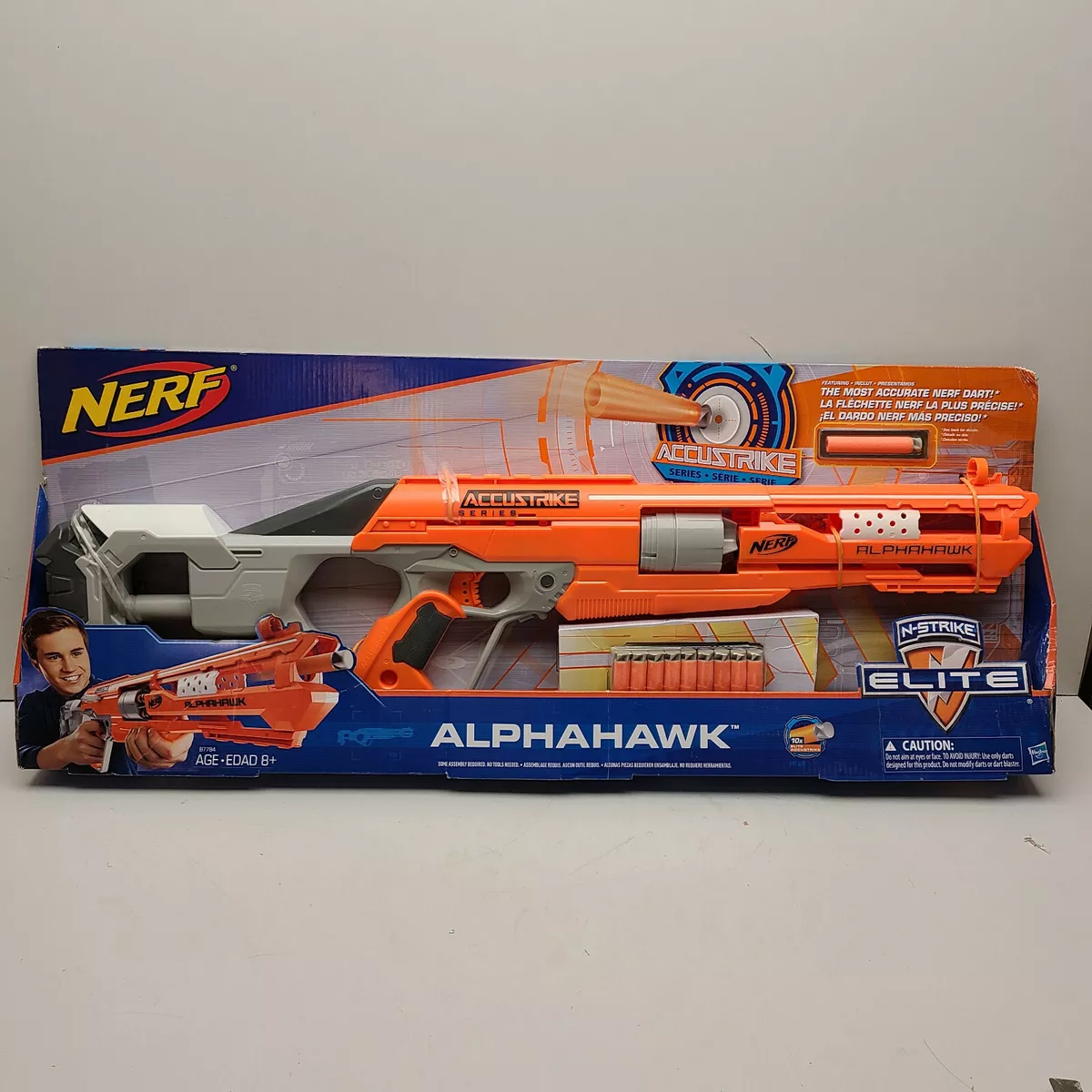 AlphaHawk (NERF N-Strike Elite Accustrike revolver dart sniper