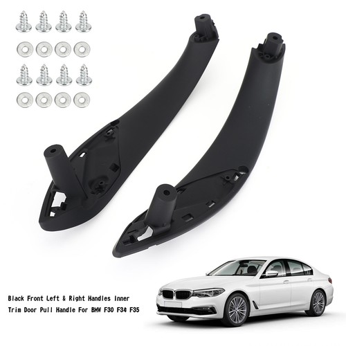 Black Front L+R Handle Inner Door Pull Handle Fits BMW F30 F34 F35 13+ AU. - Picture 2 of 12