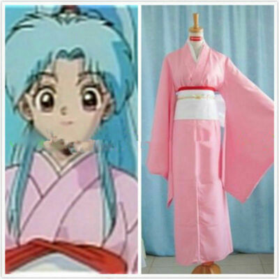 Botan Cosplay from YuYu Hakusho kimono +bowknot custom made