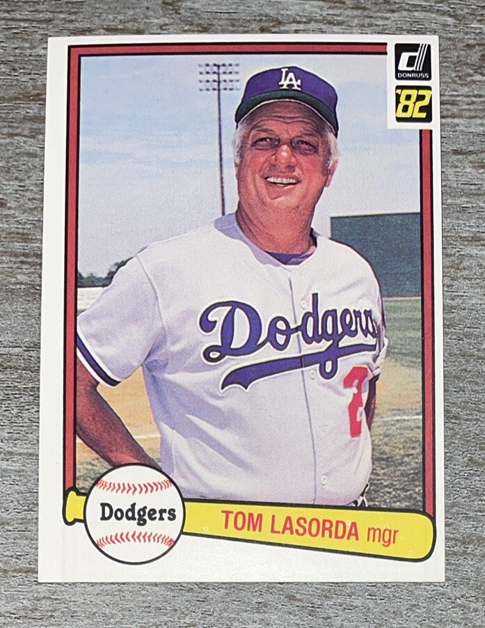 Tom Lasorda 1982 Donruss Dodgers #110  *G784*
