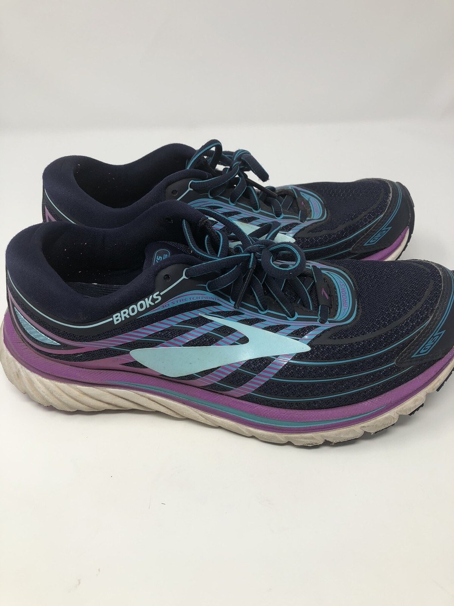 Brooks Women's (1202471B465) Glycerin 15 Running Shoes Blue/Purple/Teal Sz 