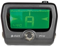 Chord PT-12 Guitar Pedal Tuner Digital Chromatic LCD Display Battery Powered
