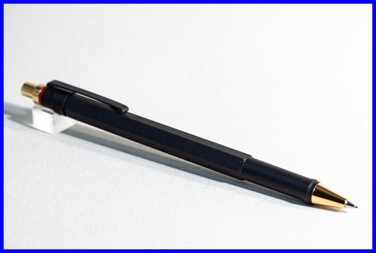 NOS 1990s Rotring 600 NEWTON mechanical pencil in BLACK & GOLD