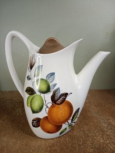 Vintage 1960s, Midwinter Stylecraft, Oranges & Lemons Coffee Pot, John Russell