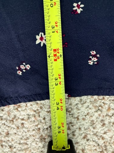 Gap Babydoll Blouse Womens XL Blue Floral Button Front Top Cottagecore Career - Picture 13 of 13