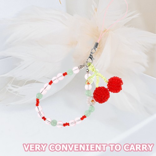 2 Pcs Phone Lanyard Beaded Charms Strap Cell Chain - 第 8/12 張圖片