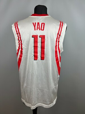 NBA ROCKETS リーボック　バスケットユニフォーム XL Yao Ming 姚明 Signed Rockets 🚀 Reebok Authentic Jersey